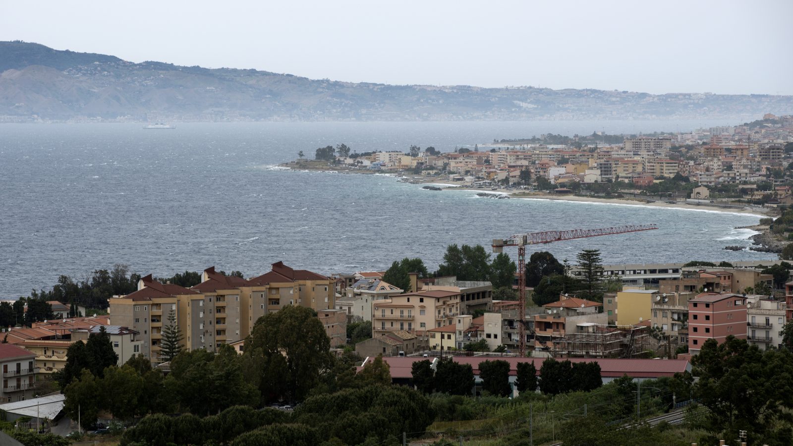 Vista dello Stretto di Messina da Reggio Calabria (Archivio storico Anas)