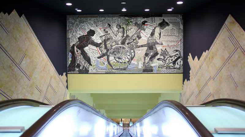 Metropolitana Napoli, arte nelle stazioni, metro Toledo (fonte: metropolitanadinapoli.it)